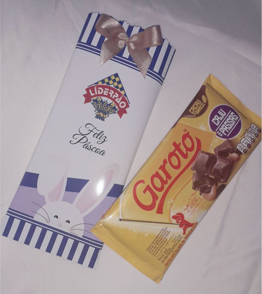  10 Barra de Chocolate (aprox 100g)  com Embalagem Personalizada Imagem 4